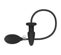 EasyToys - plug anal gonflable - silicone noir