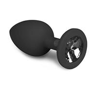 EasyToys Plug Anal Jouet pour Relaxation de Anal avec Boule en Acier Noir