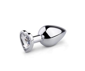 EasyToys - Plug anal métallique - Diamant cœur - M