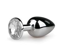 EasyToys Plug Anal Métallique Pierre Claire 53 g