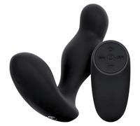 Easytoys - plug anal vibrant télécommandé - silicone noir