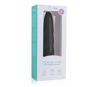 Easytoys Power Vibe - vibromasseur bâton torsadé silicone noir