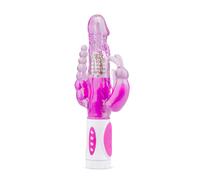 Easytoys Raving Rabbit - vibromasseur triple branches (rose)