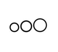 Easytoys - ensemble de cockrings en silicone - 3 pièces (noir)