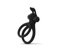Easytoys Share Ring - Anneau vibrant pénis et testicules (noir)