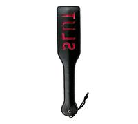 EasyToys Slut Pagaie à Fessée en Cuir Noir