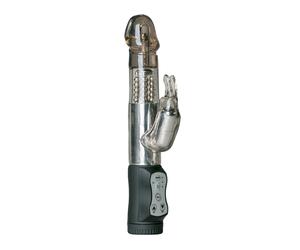 EasyToys - Vibro rabbit avec billes rotatives - Noir