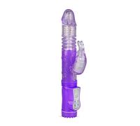 EasyToys – Vibromasseur lapin Bunny – Silicone rotatif et va-et-vient – Violet
