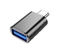 EasyULT Adaptateur USB C vers USB, Adaptateur USB C mâle vers USB 3.0 Femelle OTG, Compatible avec Phone 15 Pro Max, MacBook Pro/Air, Galaxy S24 S23 (Gris)