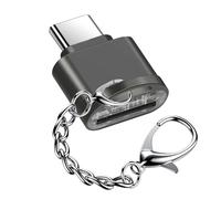 EasyULT Lecteur de Carte SD, USB C Lecteur de Carte Micro SD, OTG Lecteurs de Carte Mémoire Externes USB C, Lecteur de Carte Mémoire TF pour PC, Notebook, MacBook Air Pro, Galaxy, Huawei(Gris)