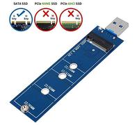 EasyULT NGFF vers USB 3.0 (Aucun câble requis) pour SSD Portable | Adaptateur M.2 SSD vers USB 3.0 5 Gbps pour M.2 Key B B+M Type,Lecteur de Cartes de Disque Dur NGFF Converter