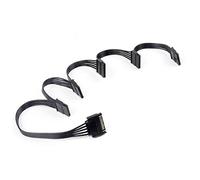 EasyULT SATA Câble Adaptateur répartiteur d'alimentation 5X,15 Pin Câble d'alimentation S-ATA Noir