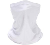 EasyULT Unisexe Tour de Cou Élastique, Cache-Cou Tubulaire Séchage Rapide Anti-Solaire Respirant Ultra-Douce pour Toutes Saisons(Blanc)