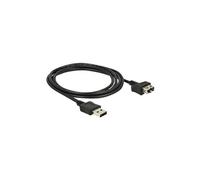 EasyUSB ShapeCable - Rallonge de câble USB - USB (F) pour USB (M) - USB 2.0 - 2 m - connecteurs réversibles - noir
