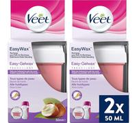- Easywax - 2 Recharges De Cire Chaude Epilation 50Ml - Bras & Jambes - Beurre De Karité[Z74]