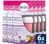 - Easywax - 6 Recharges De Cire Chaude Epilation 50Ml - Bras & Jambes - Beurre De Karité[Z72]
