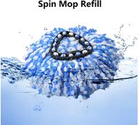 Easywring Rinseclean Microfibre Mop Replacement Heads For 2 Tank System (Blue) (Pack Of 4)