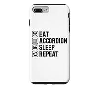 Eat Accordéon Sleep Repeat Simple Basic Icônes Coque pour iPhone 7 Plus/8 Plus