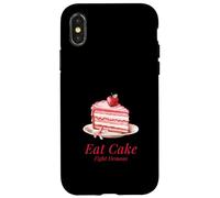 Eat Cake Fight Demons (déclaration Amusante) Coque pour iPhone X/XS