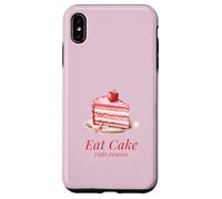 Eat Cake Fight Demons (déclaration Bizarre et drôle) Coque pour iPhone XS Max