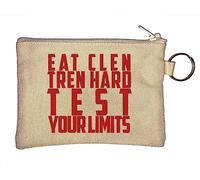 Eat Clen Tren Hard Test Your Limits Porte-clés amusant Beige
