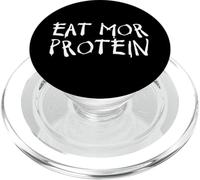 Eat More Protein Funny Workout Lover Retro Style Vintage Gym PopSockets PopGrip pour MagSafe