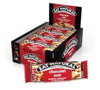 EAT NATURAL - Barres sans gluten - Cranberries, amandes, noix de coco et chocolat noir - 12 barres de 40g