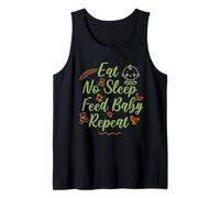Eat No Sleep Feed Baby Repeat, New Mom Dad Parent Humour Débardeur