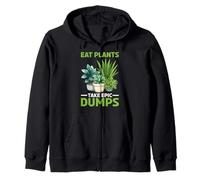 Eat Plants Take Epic Dumps Vegan Healthy Vegetarian - Sweat à Capuche