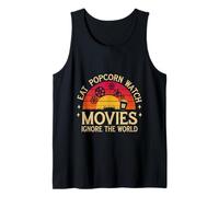 Eat Popcorn Watch Movies Ignore The World Cinéphile - Débardeur
