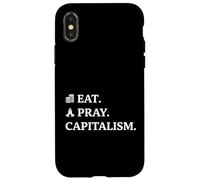 Eat Pray Capitalism Déclaration de commentaire Social Coque pour iPhone X/XS
