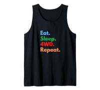 Eat Sleep 4WD Repeat pour Les Amateurs de Soupe au Poulet Débardeur
