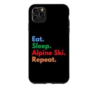 Eat Sleep Alpine Ski Repeat pour skieurs alpins Coque pour iPhone 11 Pro Max