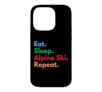 Eat Sleep Alpine Ski Repeat pour skieurs alpins Coque pour iPhone 14 Pro