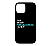 Eat Sleep Analyze Data Repeat Funny Analyst Slogan Slogan Coque pour iPhone 12 Mini