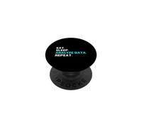 Eat Sleep Analyze Data Repeat Funny Analyst Slogan Slogan PopSockets PopGrip Adhésif