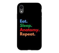 Eat Sleep Anatomy Repeat pour Les étudiants et Les Amateurs d'anatomie Coque pour iPhone XR