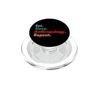 Eat Sleep Anthropology, répétition pour Les anthropologues PopSockets PopGrip pour MagSafe