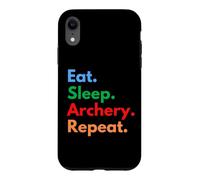 Eat Sleep Archery Repeat pour Les Archers et Les Amateurs de tir à l'arc Coque pour iPhone XR