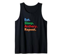 Eat Sleep Archery Repeat pour Les Archers et Les Amateurs de tir à l'arc Débardeur