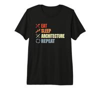Eat Sleep Architecture Répétition de l'ingénieur architecte T-Shirt Haut de Gamme