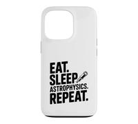 Eat Sleep Astrophysics répète Funny Science Lover Coque pour iPhone 13 Pro