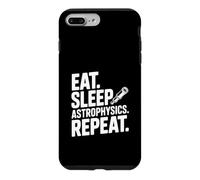 Eat Sleep Astrophysics répète Funny Science Lover Coque pour iPhone 7 Plus/8 Plus