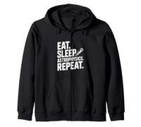 Eat Sleep Astrophysics répète Funny Science Lover Sweat à Capuche