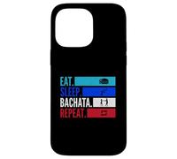 Eat Sleep Bachata Repeat Couple de Danse avec Chaussures de Danse Festival Coque pour iPhone 14 Pro Max