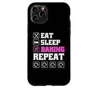 Eat Sleep Bake Repeat Women Funny Mother's Day Baking Mom Coque pour iPhone 11 Pro