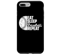 Eat Sleep Baseball Repeat Softball Catcher Batter Baseballer Coque pour iPhone 7 Plus/8 Plus