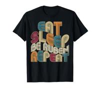 Eat Sleep Be Ruben Repeat Funny Groovy Retro Ruben T-Shirt