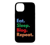 Eat Sleep Blog Repeat pour Les blogueurs et Les Amateurs de blogs Coque pour iPhone 14 Plus