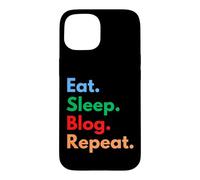 Eat Sleep Blog Repeat pour Les blogueurs et Les Amateurs de blogs Coque pour iPhone 15